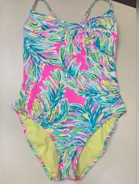 Colorful Patterned One-Piece Swimsuit